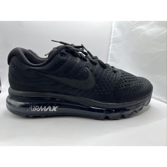 NIKE AIR MAX 2017 "TRIPLE BLACK" 849559-004 Men’s Size 7 Damaged Box - Picture 1 of 12
